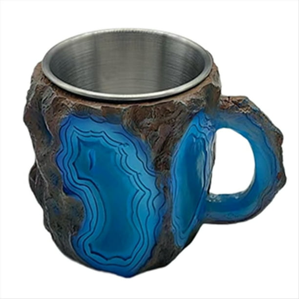de Café de Cristal Mineral de Lujo Tazas de Café de Cristal Mineral Elegante Regalo de Cristal para de Cristal Natural para Café
