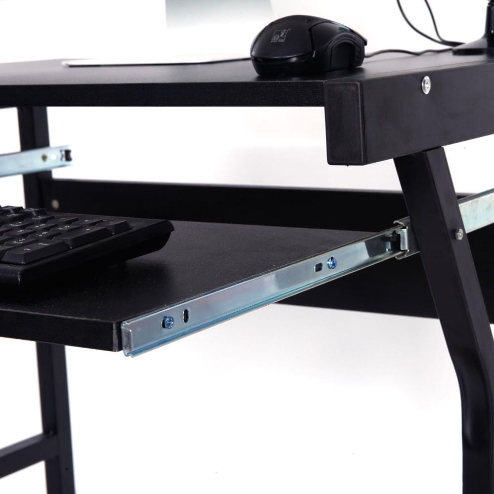 Ktaxon Corner Home Office Computer Desk Student Laptop Writing Table Rolling Furniture