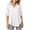 White, variant on Bixock Plus Size Women 3/4 Length Sleeve Tops Maternity Shirts Linen Blouse Solid Color V Neck Roll Long Sleeve Lace Loose Wide Casual Daily Top