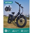 thumbnail image 2 of GOTRAX Bicicleta Eléctrica Plegable F2 para Adultos, Bicicleta Eléctrica con Neumáticos Gruesos de 500W/48V/20mph/20 x 3 con Pantalla LCD, Negra, 2 of 9