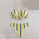 thumbnail image 1 of Traje de baño para mujer, moda, cómodo, estampado, bikini, traje de baño de color liso para mujer, conjuntos de bikinis, trajes de baño para mujer, 1 of 7