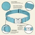 thumbnail image 5 of Country Brook Petz® Premium Nylon Dog Collar with Metal Buckle for Small Medium Large Breeds (Large, 1 Inch, Ocean Blue), 5 of 6