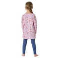 thumbnail image 4 of SCHIESSER Pijama largo para niña, con pierna abierta, algodón, estampado integral Rosa/Azul 104, 4 of 6