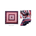 thumbnail image 2 of INSPIRE CHIC 2Pcs 19.6"x19.6" Women's Satin Square Scarves Head Neckerchief Hair Wrap Neck Scarf Red Blue&Brown 50*50cm, 2 of 5