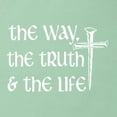 thumbnail image 5 of Wild Bobby The Way, The Truth & The Life Inspirational/Christian Women Slim Fit Junior Tee, Mint, Small, 5 of 5