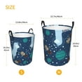 thumbnail image 3 of Rateoe Alpaca Astronaut in Space Pattern Round Laundry Hamper Basket, Tall Hamper Basket for Blanket Storage, Nursery Clothes Hamper for Laundry in Bedroom and College Dorm-Small, 3 of 6