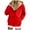A03_Red, variant on Towmus Zip up Hoodies for Women Oversized Solid Color Hood Sweatshirt Warm Winter Coats with Pockets S-3XL