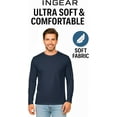 thumbnail image 2 of INGEAR Men's Ultra Soft Casual Base Layer Long Sleeve T-Shirt - Crewneck, Lightweight Polyblend Jersey, 2 of 7