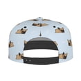 thumbnail image 5 of Adjustable Baseball Cap, Sleeping Cute French Bulldog Flat Bill Trucker Flat Brim Hats Dad Hat for Men Women - Snapback Hat Adjustable Size, 5 of 7