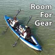Sea Eagle 473RL RazorLite Inflatable Kayak - Lightweight, Drop Stitch, High Speed Inflatable Kayak for Touring - Solo or Tandem - w/Tall Back Seat(s), Paddle(s), Backpack, Skeg and Pump- Pro Package