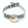 thumbnail image 1 of Ilustración animales ramas flores buhos Pulsera pulsera pulsera de cristal amor pulsera ajustable, 1 of 2