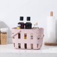 thumbnail image 5 of Vikakiooze Plastic Handheld Bath Basket Storage Basket Bathroom Bath Basket Miscellaneous Storage Basket Washing Basket Bath Basket, 5 of 6
