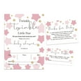 thumbnail image 1 of Inkdotpot Set Of 30Gender Reveal Baby Shower Invitations-Diaper Raffle Tickets And Baby Shower Book Request Cards Twinkle Twinkle Little Star Invites Its A Boy Its A Girl, 1 of 8