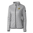 thumbnail image 2 of Women's Cutter & Buck Gray Bowie State Bulldogs Rainier Eco Insulated Puffer Full-Zip Jacket, 2 of 3