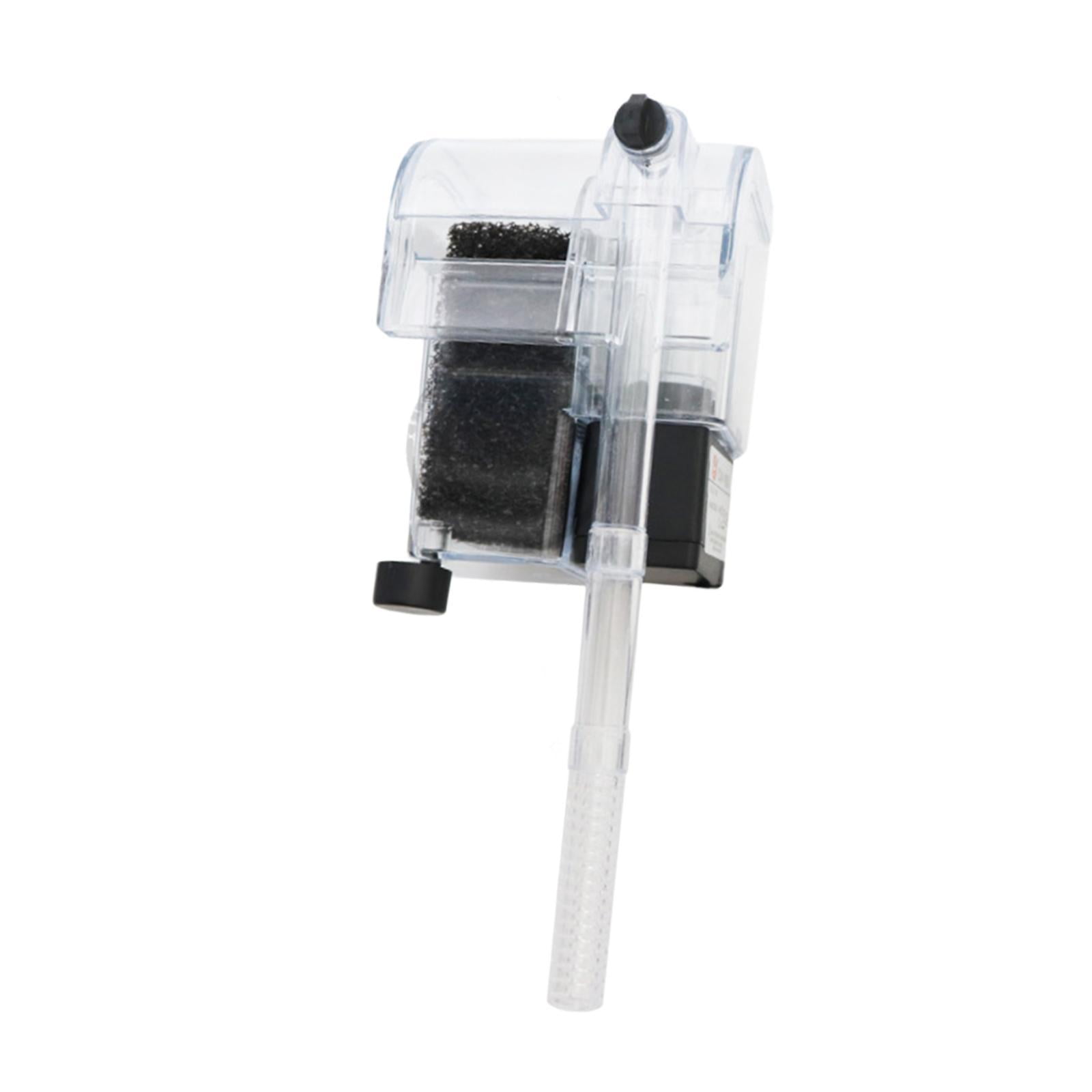 Fzaqwen Aquarium Filter USB Hanging Silent Efficient Compact Small Filtration System 8x7.5x10cm
