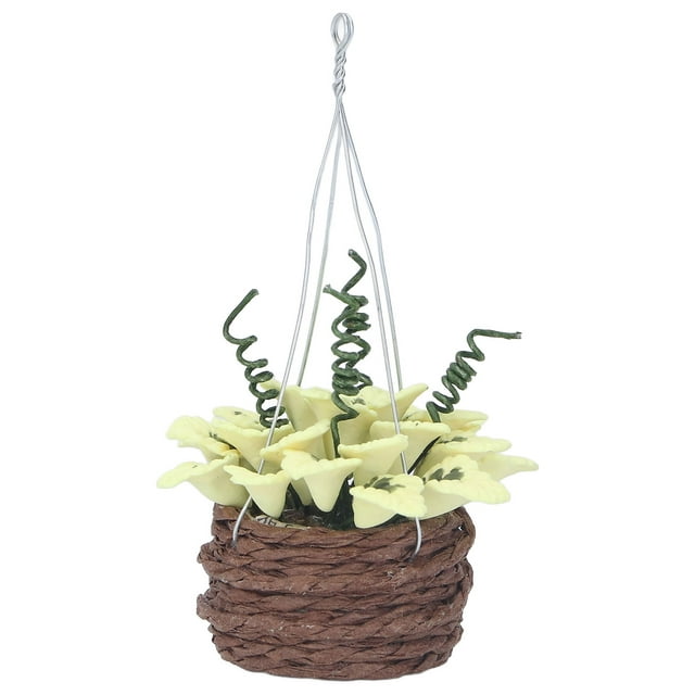 Accesorios Para Casa De Muñecas Cesta Colgante Simulación De Decoración Hermosa Resina Práctica Exquisita Para Minicasa De Muñecas 1:12 ANGGREK Juguetes