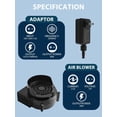 thumbnail image 2 of Replacement Air Blower for Inflatables .A Inflatable Air Fan Blower with Bright Colorful Projection Lamp LED Light &v/A Adapter for Halloween Christmas Inflatable Outdoor Decoratio, 2 of 7