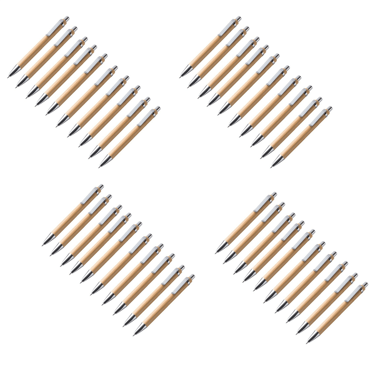 Ballpoint Pen Sets . Bamboo Wood Writing Instrument (Set of 40)