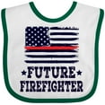 thumbnail image 3 of Inktastic Future Firefighter USA Boys or Girls Baby Bib, 3 of 4