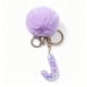 thumbnail image 4 of Decoración del hogar, decoración de habitaciones, decoración de paredes, colgante de bola de terciopelo morado de 26 letras, llavero con colgante de letra, mochila, colgante pequeño, regalo de vacacio, 4 of 6