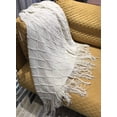 thumbnail image 4 of Manta ligera de estilo rústico para sofá, exquisita manta decorativa con textura, tacto suave con tratamiento antiestático para dormitorio, uso versátil que cubre todo el cuerpo (diseño moderno), 4 of 7
