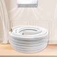 thumbnail image 3 of iMeshbean 50ft Insulated Line Set 1/4" & 3/8" Copper Tubing Pipe Extension AC mini Split Ductless Line w/5 Tapes, 3 of 10