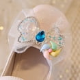 thumbnail image 6 of Princess Ballet Flats for Girls Toddler Kids Crystal Rhinestones Glitter Bow Low Heels Dress Shoes Pink, 6 of 7