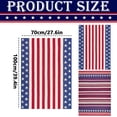thumbnail image 3 of Americana Summer Knitted Throw Blanket – USA American Flag Oversize Throw Red And Stripe 70x100cm Lightweight Patriotic Decor For Couch & Bed, 3 of 6