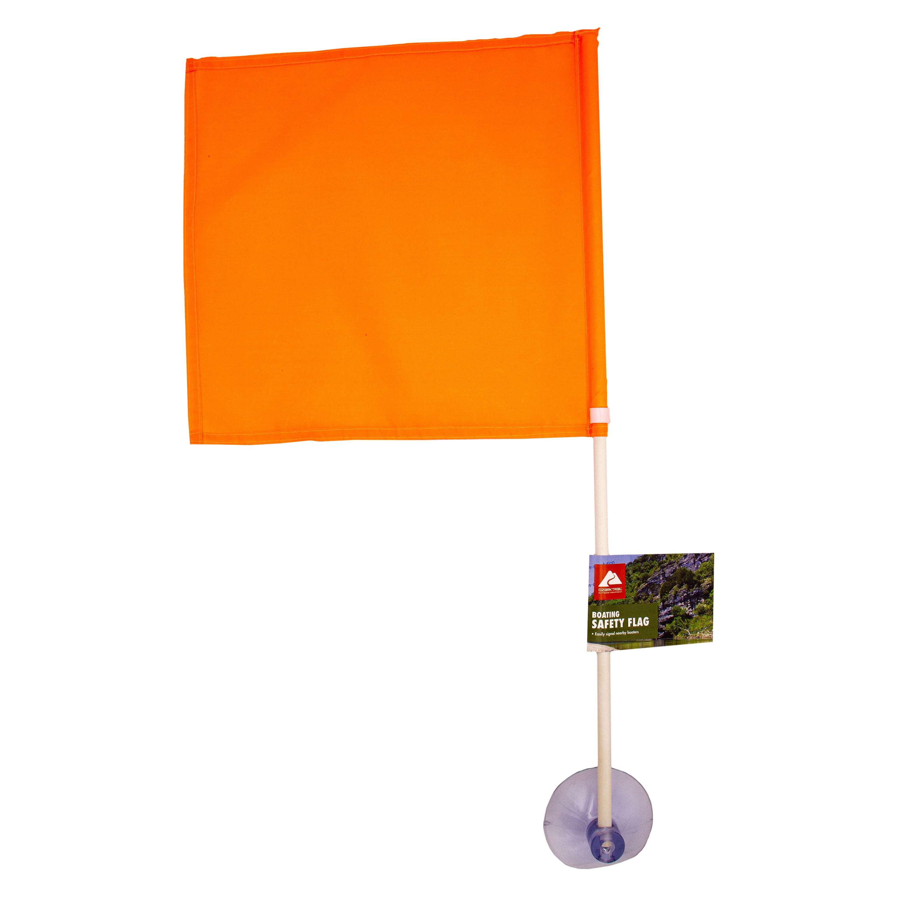 Ozark Trail Marine Boating Sports Safety Flag with Suction Cup - Orange