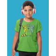 thumbnail image 2 of Cute Raccoon T-Shirt Juniors -Image by Shutterstock,  Large, 2 of 4