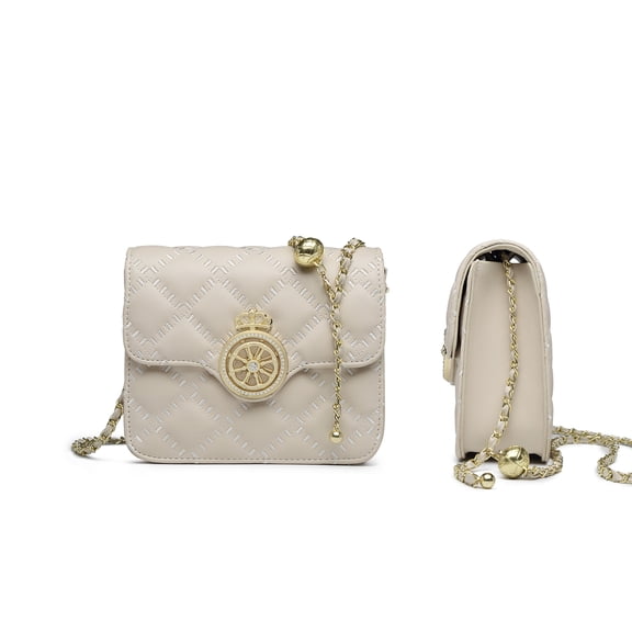 Women Small Handle Bag Metallic Cross Body Phone Bag Pu Leather Shoulder Bag Elegant Modern For Work Shopping Travel