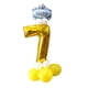 thumbnail image 2 of Piezas De 16 Dígitos Numéricos Baby Boy Ballons Cumpleaños Para Niños Baby Shower Decor 32 " Soledad Globo de números 0 a 9 Set, 2 of 6