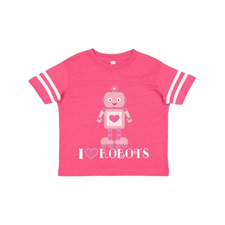 

Inktastic Robotics I Love Robots Girls Gift Toddler Toddler Girl T-Shirt