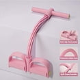 thumbnail image 2 of 21 Fitness Resistance Bands-6 Tube Pedal Ankle Puller 2026 Upgrade Stretch Bands for Exercise Sit Up Exercise Equipment AB Training Auxiliary Device Workout Equipment for Women Men(Pink), 2 of 9