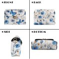 thumbnail image 2 of SCRAWLGOD Daisy Floral Butterfly Print Blue White Womens Small Crossbody Bags PU Leather Scratch Resistant Crossbody Handbags Trendy Travel Shoulder Bag with Detachable Chain, 2 of 7