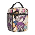 thumbnail image 2 of Invader Zim Dib Gaz Lunch Bag Portable Insulated Tote Bento Bag Office Picnic Cooler Thermal Handbag, 2 of 8