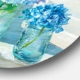 thumbnail image 3 of Designart 'bouquets de Fleurs Côtières' Art Mural Rond en Métal Style Ferme - Disque de 36, 3 of 5