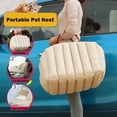 thumbnail image 3 of Portable Soft Pet Carrier Bag, Shoulder Bag, Outdoor Travel Safety Seat, Bed with Mat for Small and Medium Dogs, Kittens ShopWise Round, 3 of 9