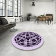 thumbnail image 3 of Ahgly Company Indoor Rectangle Patterned Purple Jam Purple Area Rugs, 2' x 5', 3 of 6