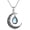Moonstone, variant on Crescent Moon Necklace Sterling Silver Moonstone Celtic Moon Teardrop Necklace Celtic Jewelry Gifts for Women Birthday