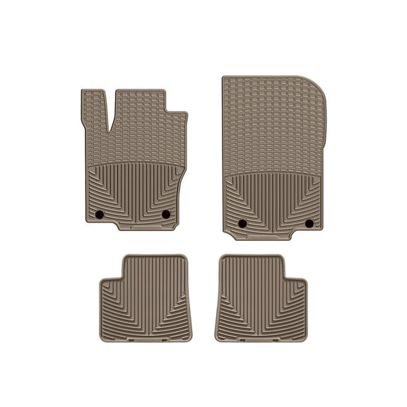 WeatherTech All-Weather Floor Mats compatible with Mercedes GLS-Class, GLE-Class, AMG GLE 63, AMG GLS 63, AMG GLE 63 S, GLE 450 AMG - 1st & 2nd Row, Tan