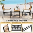 thumbnail image 6 of Costway 3 PCS Outdoor Furniture Set with Coffee Table Heavy-Duty Metal Frame for Balcony, 6 of 10