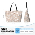 thumbnail image 4 of Gaeub White Goose Beach Travel Bag, Multi-Pocket Beach Bag, Summer Vacation Bag, Beach Essentials Tote, 4 of 7
