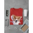 thumbnail image 3 of Corgi Peaking Out T-Shirt Men -Image by Shutterstock, Male x-Large, 3 of 4