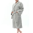 thumbnail image 5 of AlpineSwiss Blair Women Cotton Terry Cloth Bathrobe Shawl Collar Velour Spa Robe, 5 of 8