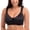 Black, variant on Women's Full Coverage Front Closure Wireless Back Support Posture Bra