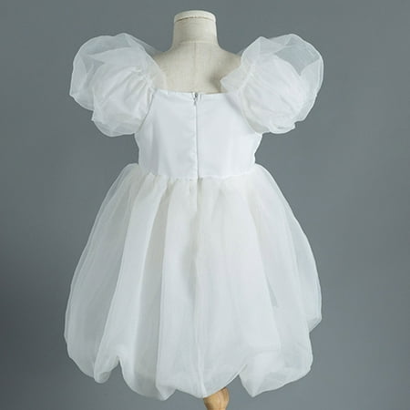 

dmqupv Girls Dressers For Bedroom Girls Dress Purple Short Sleeve Rainbow Tulle Skirt Birthday Party White 12-13 Years