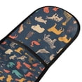thumbnail image 2 of Dailycode Double Sided Oven Mitt with Loop Heat Resistant Kitchen Long Potholders 7" x 35" Animals Icons, 2 of 6