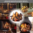 thumbnail image 4 of Costway 10PCS Ceramic Wood Logs Gas Fireplace Imitation Wood Propane Firepit Logs, 4 of 9