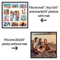 thumbnail image 6 of Sindcom 20x20 Collage Picture Frame, Fits One 8x10, Four 5x5, and Six 4x6 Photos or One 20x20 Photo, Black Wall Frame, 6 of 6